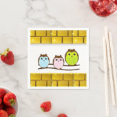 Moederdag Papier Napkins Owl Servet (Insitu)