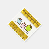 Moederdag Papier Napkins Owl Servet (Hoek)