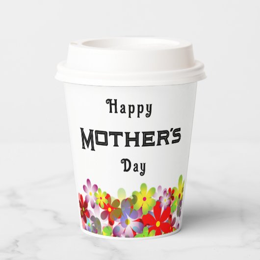 moederdag papieren bekers (Achterkant)