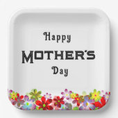 moederdag papieren bordje (Voorkant)