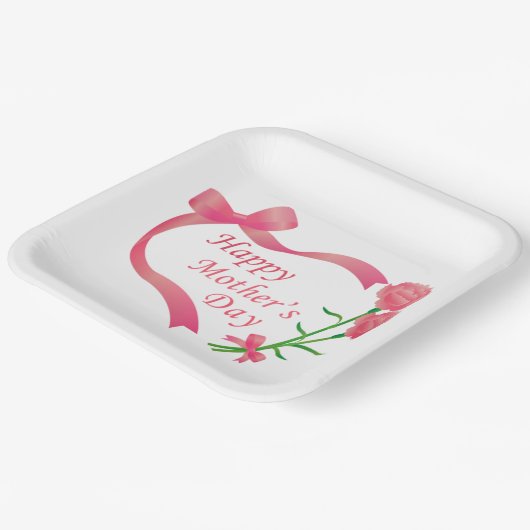 Moederdag Papieren Bordje (Gebogen)