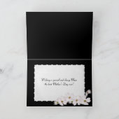 Moederdag-parel ketting op zwart kaart (Binnen)