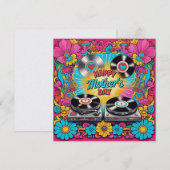 Moederdag parel Simmer Card uit de jaren 60 Feestdagenkaart (Voorkant / Achterkant)