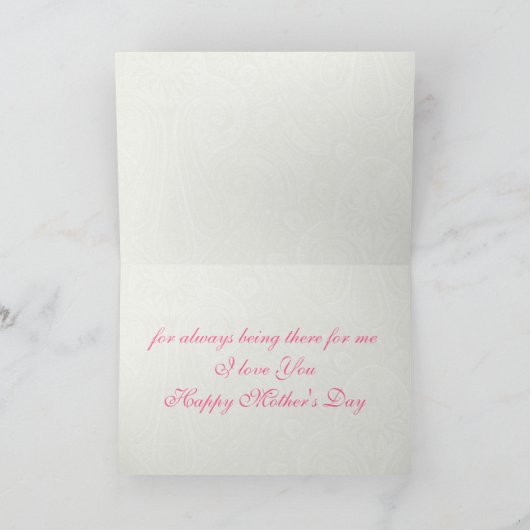 Moederdag parels kaart (Binnen)