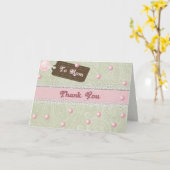 Moederdag parels kaart (Gele Bloem)