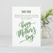 Moederdag Pas Foto Vlakke Kaart aan (Staand voorkant)