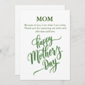 Moederdag Pas Foto Vlakke Kaart aan (Voorkant / Achterkant)