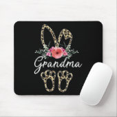 Moederdag Pasen voor oma Leopard Bunny Flor Muismat (Met muis)