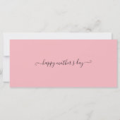 Moederdag: Passagierskaart (Achterkant)