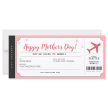 Moederdag: Passagierskaart