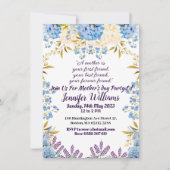 Moederdag Pastel Blue Little Flower Buds Floral Kaart (Voorkant)