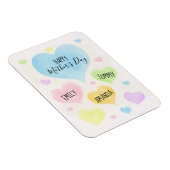 Moederdag Pastel Hearts Magneet (Rechterzijde)
