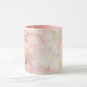 Moederdag Pastel Roze Groen Waterverf Tie-Dye Mok (Midden)