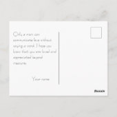 Moederdag patroon waterverf bladeren briefkaart (Achterkant)