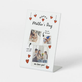 Moederdag Pedestal Sign - Schattige cadeau voor ma Reclamebord Met Voetstuk