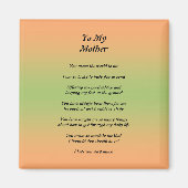 Moederdag Peom Magnet (Voorkant)