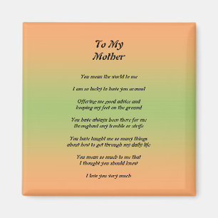 Moederdag Peom Magnet