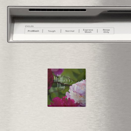 Moederdag Peony Tuinmagneet Magneet (Insitu (Vaatwasser))