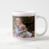 Moederdag personaliseer Afbeelding Roze Floral Grote Koffiekop (Rechts)