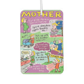 Moederdag persoonlijke cadeaus luchtverfrisser (Voorkant)