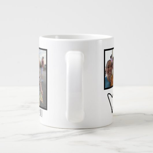 moederdag persoonlijke koffie-Mok Grote Koffiekop (Achterkant)