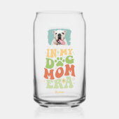 Moederdag Pet Moeder Schattige Puppy Foto Blikvorm Glas (Voorkant)