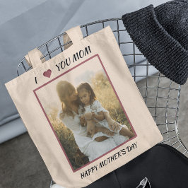 Moederdag Photo Canvas tas | Gepersonaliseerd cade