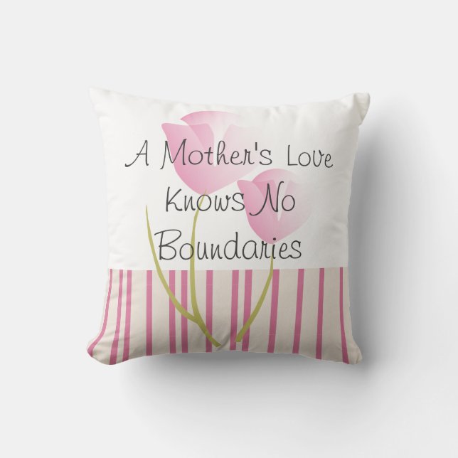 moederdag Pillow "A moeder's Love..." Kussen (Voorkant)