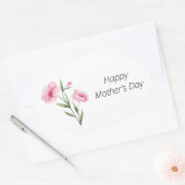 Moederdag Pink Floral Sticker (Envelop)