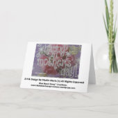 Moederdag - plakboek Kaart (Achterkant)