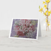 Moederdag - plakboek Kaart (Gele Bloem)