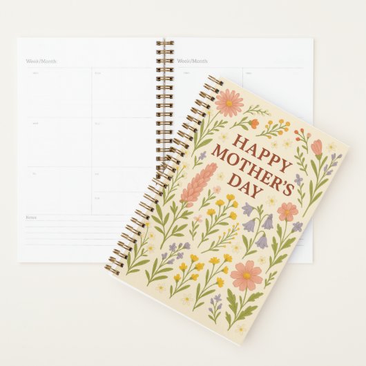 Moederdag Planner - Ontwerp van de knuffel van moe (Display)