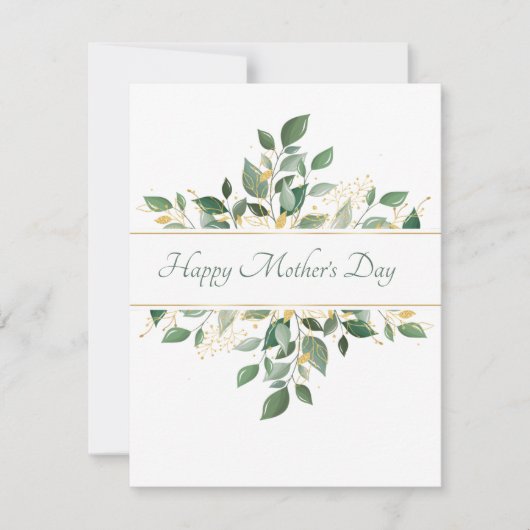 Moederdag plat kaartje (Voorkant)