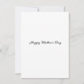 Moederdag Plat Wenskaart Kaart (Achterkant)