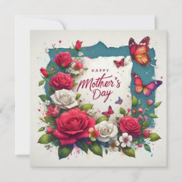 Moederdag Platte Kaart