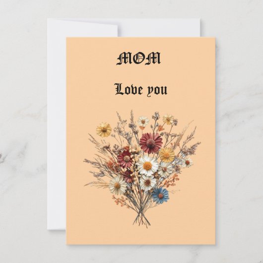 Moederdag Platte Kaart (Voorkant)