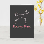 Moederdag "Podenco Ma" Kaart (Gele Bloem)