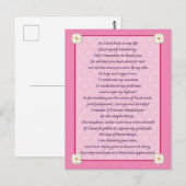 Moederdag Poem Briefkaart (Voorkant / Achterkant)