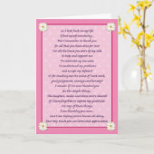 Moederdag Poem Kaart (Gele Bloem)