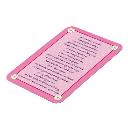 Moederdag Poem Magneet (Linkerzijde)