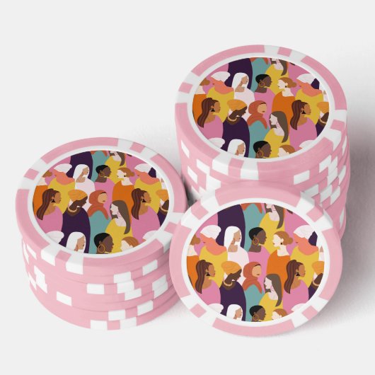 Moederdag Poker Chips (Opstapeling)