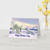 Moederdag - Polair Beer Kaart (Gele Bloem)