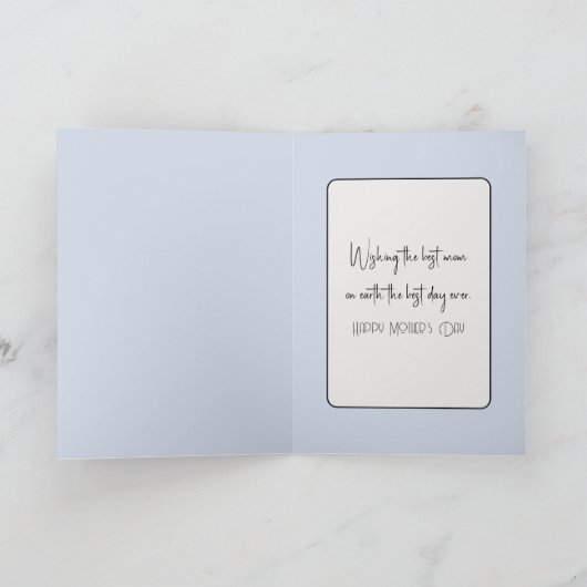 Moederdag Polaire Beren Feestdagen Kaart (Binnen)