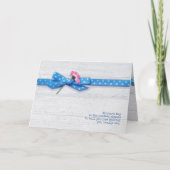 moederdag polka dot ribbon kaart (Voorkant)