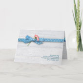 moederdag polka dot ribbon kaart (Voorkant)