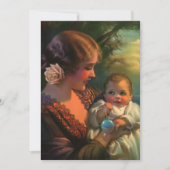  Moederdag Portret, Baby shower Kaart (Voorkant)