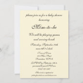  Moederdag Portret, Baby shower Kaart (Achterkant)