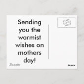 Moederdag Post Kaart (Achterkant)
