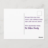 Moederdag Post Kaart (Achterkant)