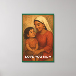 Moederdag-poster Canvas Afdruk